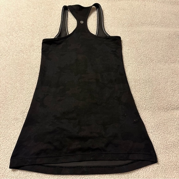 Lululemon Cool Racerback Tank Top Black Savasana Camo - Picture 4 of 11